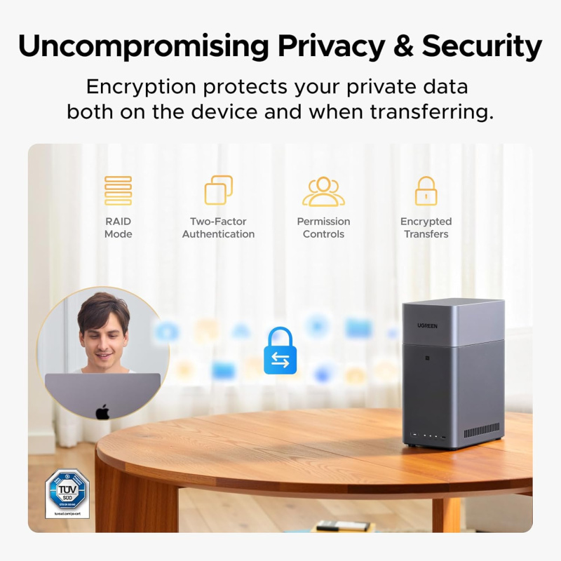 Ugreen DH2300 NAS Mini Tower 4 Go Gris