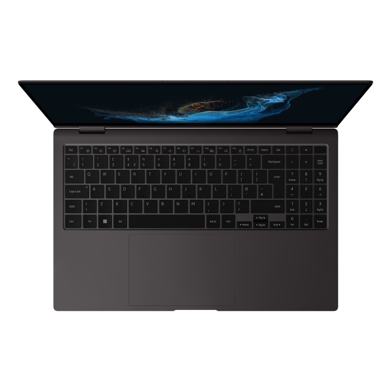 Samsung Galaxy Book2 Pro 360 Galaxy Book2 Pro Intel® Core™ i7 i7-1260P Hybride (2-en-1) 39,6 cm (15.6") Écran tactile Full HD 16 Go LPDDR5-SDRAM 512 Go SSD Wi-Fi 6E (802.11ax) Windows 11 Home Français Graphite