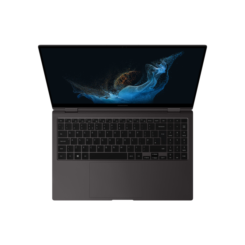 Samsung Galaxy Book2 Pro 360 Galaxy Book2 Pro Intel® Core™ i7 i7-1260P Hybride (2-en-1) 39,6 cm (15.6") Écran tactile Full HD 16 Go LPDDR5-SDRAM 512 Go SSD Wi-Fi 6E (802.11ax) Windows 11 Home Français Graphite
