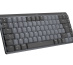 Logitech MX Mini Mechanical clavier Bureau RF sans fil + Bluetooth AZERTY Français Graphite, Gris