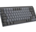 Logitech MX Mini Mechanical clavier RF sans fil + Bluetooth AZERTY Français Graphite, Gris