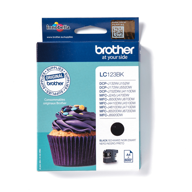 Brother LC123BK - Cartouche d'encre originale – Noir