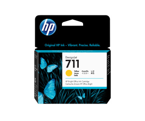 HP 711 cartouche d'encre DesignJet jaune, 29 ml