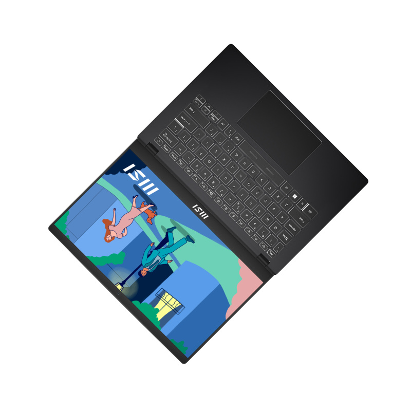 MSI Modern 14 C7M-427XFR AMD Ryzen™ 7 7730U Ordinateur portable 35,6 cm (14") Full HD 16 Go DDR4-SDRAM 512 Go SSD Wi-Fi 6E (802.11ax) DOS gratuit Noir