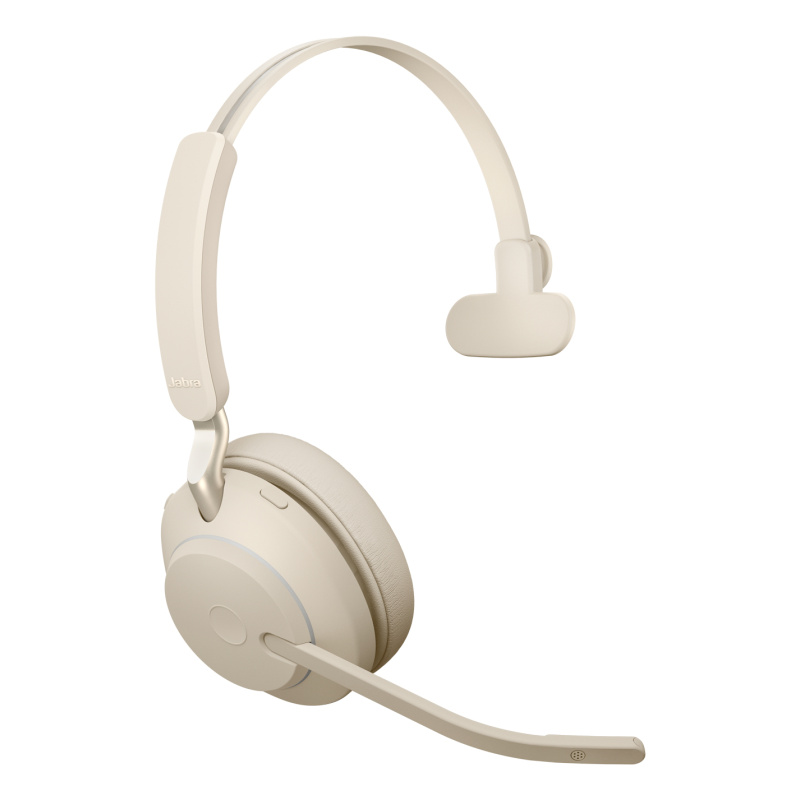 Jabra Evolve2 65 Casque Sans fil Arceau Bureau/Centre d'appels USB Type-A Bluetooth Beige