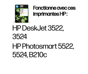 HP 364 pack de 4 cartouches d'encre noir/cyan/magenta/jaune authentiques