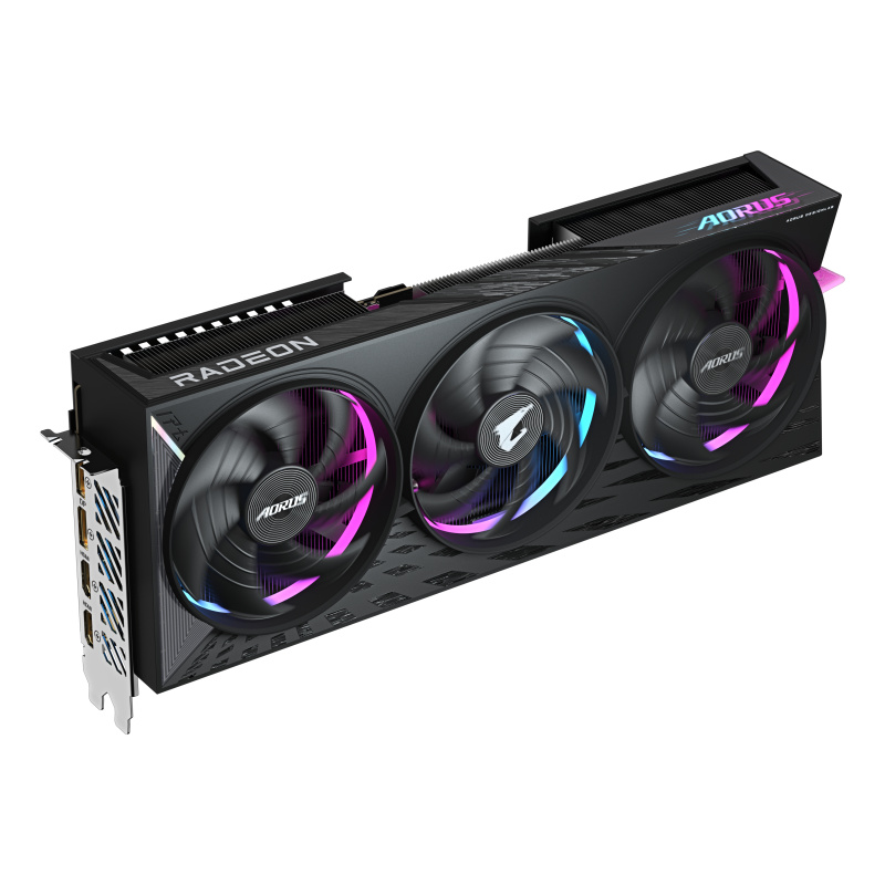 GIGABYTE AORUS Radeon RX 9070 XT ELITE 16G Carte Graphique - 16 Go GDDR6, 256 bits, PCI-E 5.0, 3100 MHz Fréquence du Cœur, 2 x DisplayPort, 2 x HDMI, GV-R9070XTAORUS E-16GD