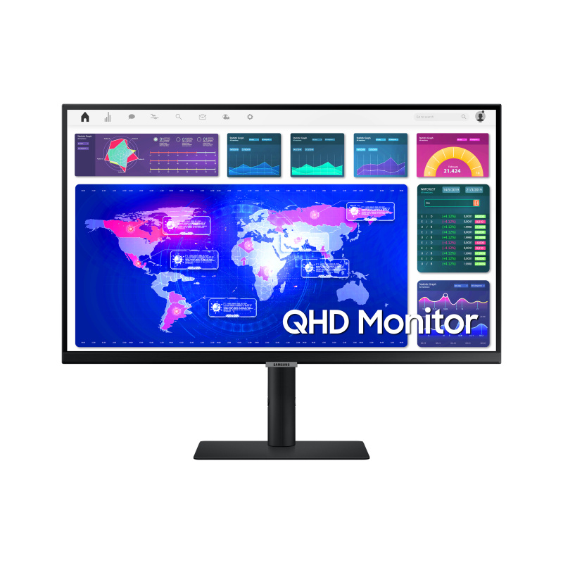 Samsung S60A écran plat de PC 68,6 cm (27") 2560 x 1440 pixels Quad HD LCD Noir