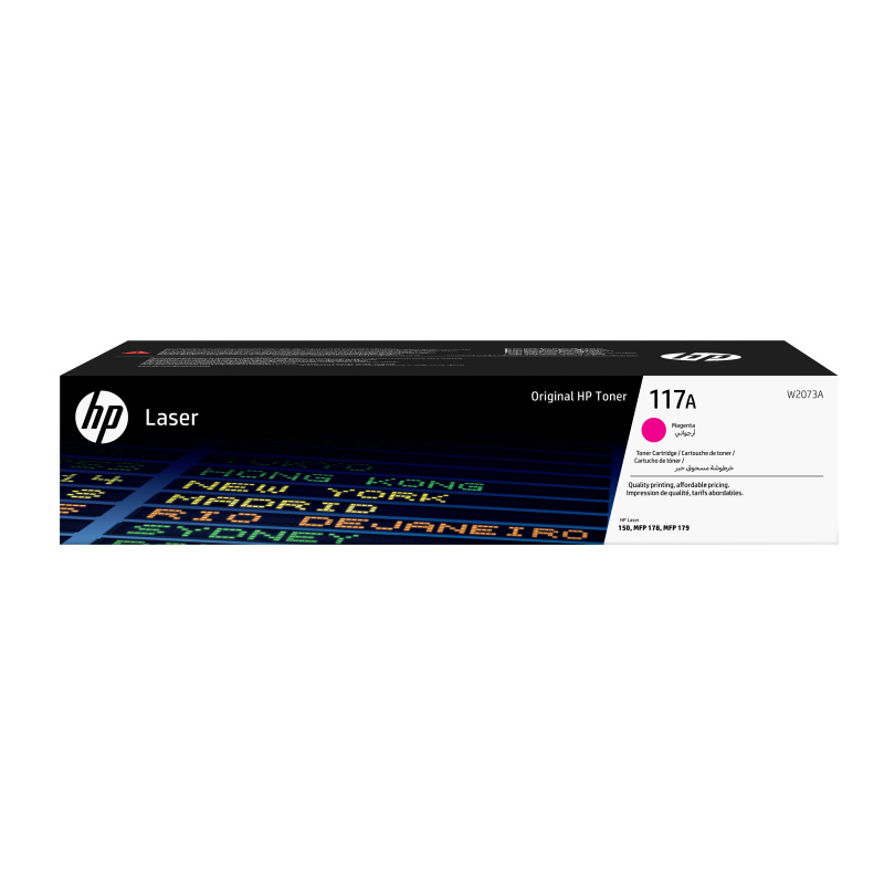 HP Cartouche de toner laser authentique 117A, magenta