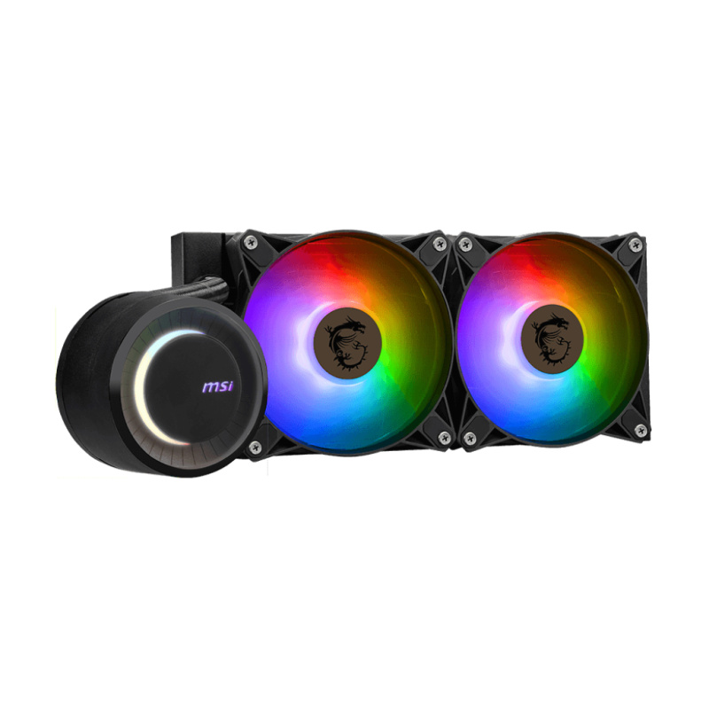 MSI MAG CORELIQUID E240 système de refroidissement d’ordinateur Carte-mère, Processeur Kit de refroidissement du liquide 12 cm Noir