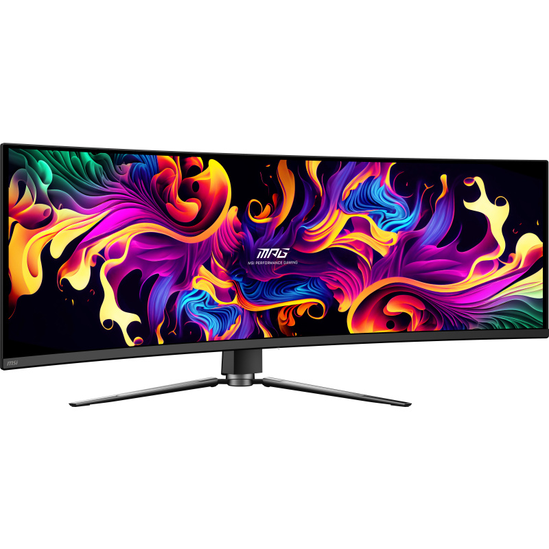 MSI MPG 491CQPX QD-OLED écran plat de PC 124,5 cm (49") 5120 x 1440 pixels Dual QHD Noir
