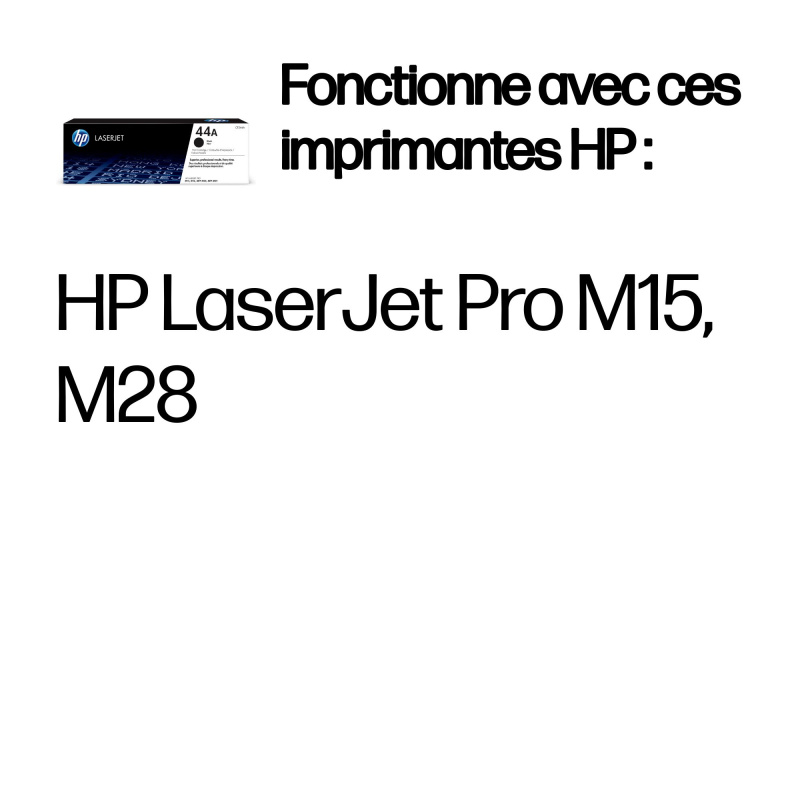 HP HP44A Toner LaserJet authentique noir
