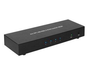 Microconnect MC-DP-KVM401K commutateur écran, clavier et souris Noir