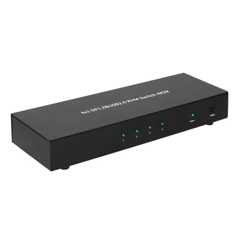 Microconnect MC-DP-KVM401K commutateur écran, clavier et souris Noir