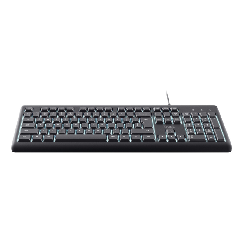 Trust Primo Beleuchtete clavier maison/bureau USB AZERTY Français Noir