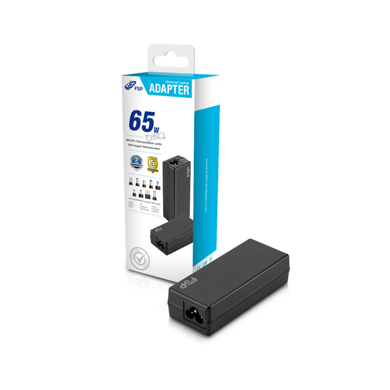 FSP NB PRO adaptateur de puissance & onduleur Intérieure 65 W Noir