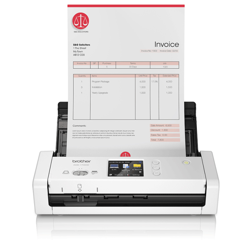 Brother ADS-1700W - Scanner Compact Recto Verso