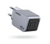 Ugreen 35008 chargeur d'appareils mobiles Universel Gris Secteur Charge rapide Intérieure