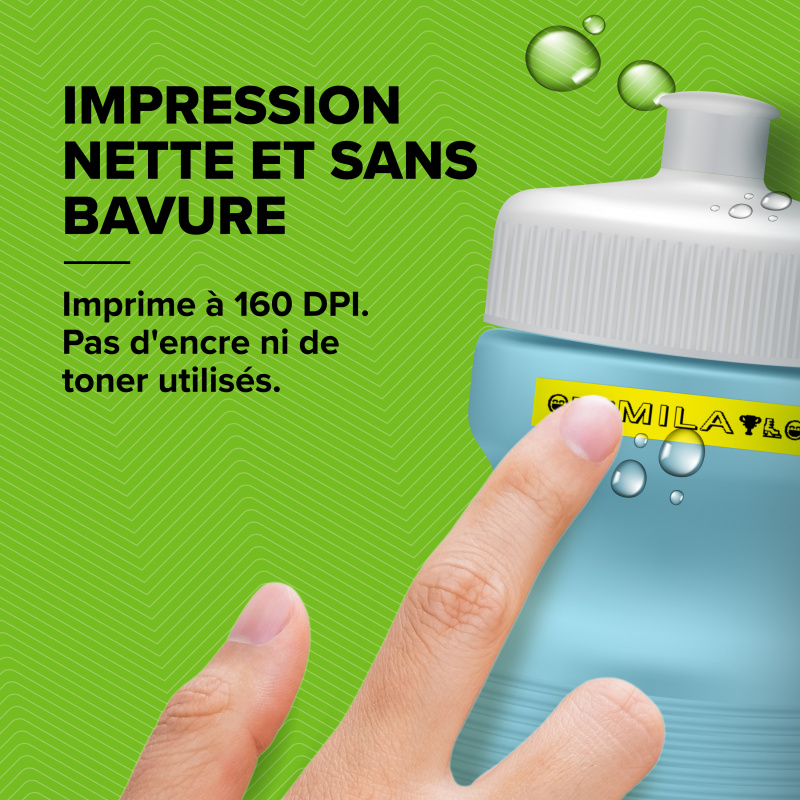 DYMO LetraTag Étiquettes en Papier Authentique | 12 mm x 4 m | Noir sur Blanc | Étiquettes autocollantes pour étiqueteuse LetraTag
