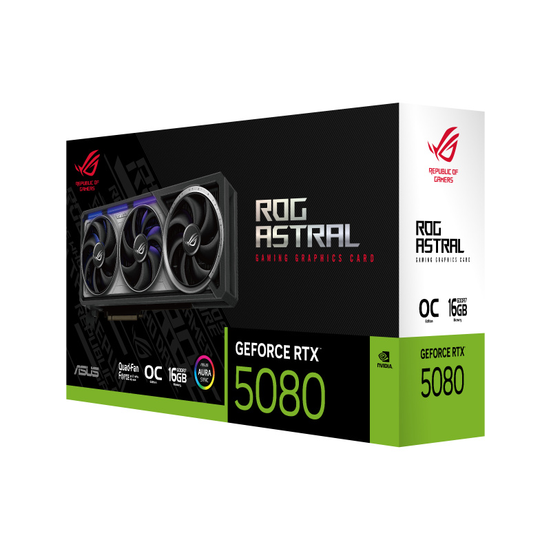 ASUS ROG Astral - -RTX5080-O16G-GAMING NVIDIA GeForce RTX 5080 16 Go GDDR7