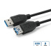 Microconnect USB3.0AAF3B câble USB USB 3.2 Gen 1 (3.1 Gen 1) 3 m USB A Noir