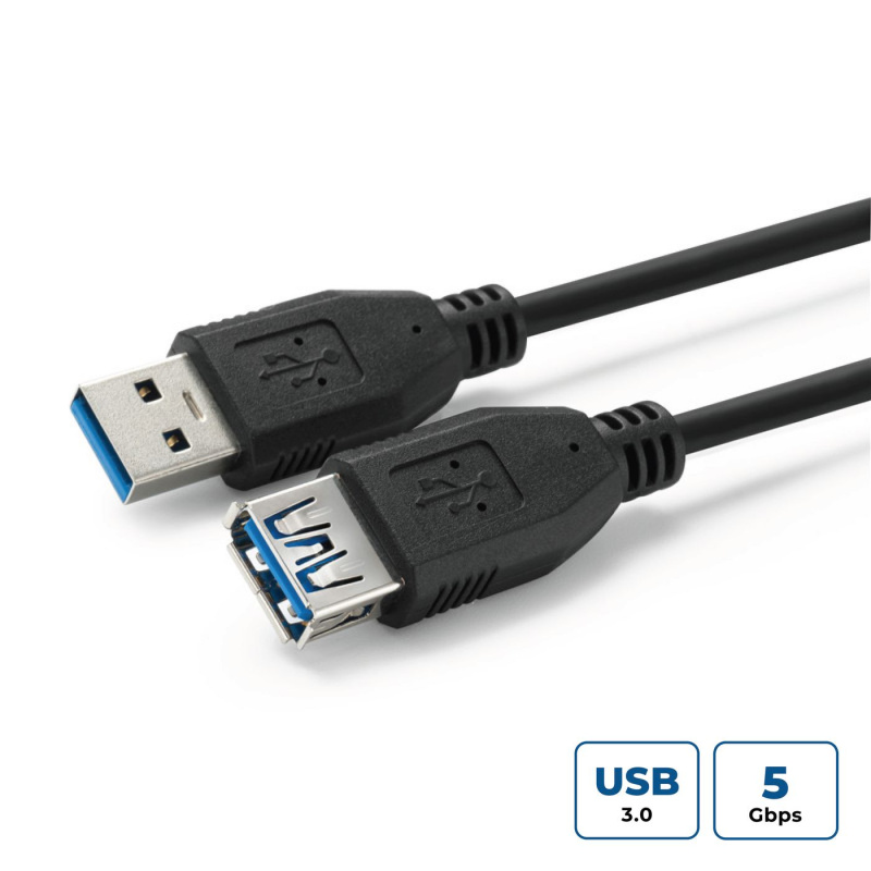 Microconnect USB3.0AAF3B câble USB USB 3.2 Gen 1 (3.1 Gen 1) 3 m USB A Noir
