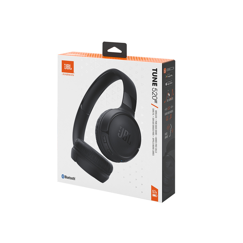 JBL Tune 520 BT Casque Sans fil Arceau Appels/Musique USB Type-C Bluetooth Noir