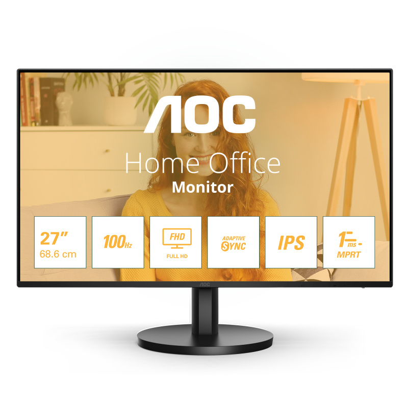 AOC B3 27B3HA2 LED display 68,6 cm (27") 1920 x 1080 pixels Full HD Noir