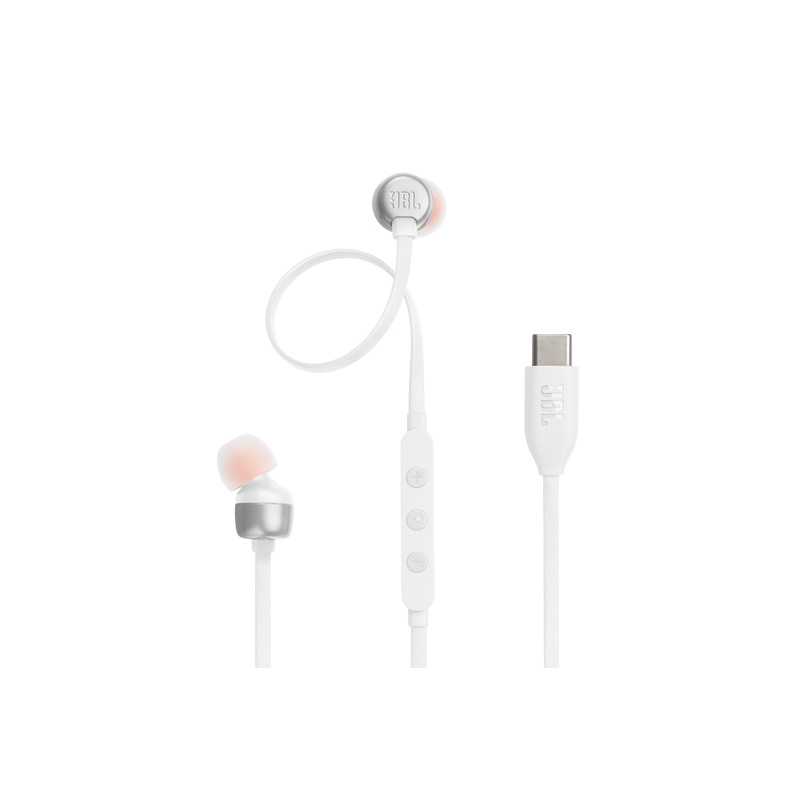 JBL Tune 310C Casque Avec fil Ecouteurs Appels/Musique USB Type-C Blanc