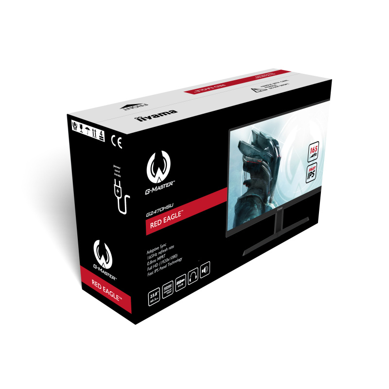 iiyama G-MASTER Red Eagle LED display 60,5 cm (23.8") 1920 x 1080 pixels Full HD Noir