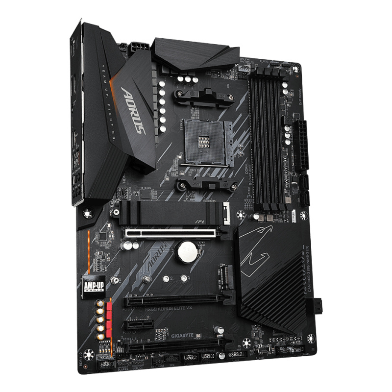 GIGABYTE B550 AORUS ELITE V2 Carte mère - Processeurs AMD Ryzen 5000, VRM 12+2 phases, jusqu'à 4733 MHz DDR4, 1xPCIe 4.0 + 1xPCIe 3.0 M.2, LAN 2.5GbE, USB 3.2 Gen 2
