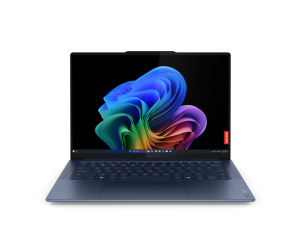 Lenovo Yoga Slim 7 14Q8X9 Copilot+ PC Qualcomm Snapdragon X1E-78-100 Ordinateur portable 36,8 cm (14.5") Écran tactile 3K 16 Go LPDDR5x-SDRAM 512 Go SSD Wi-Fi 7 (802.11be) Windows 11 Home Français Bleu