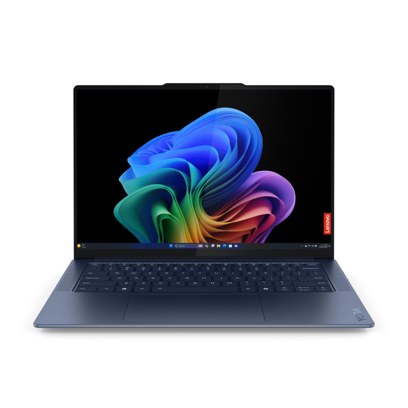 Lenovo Yoga Slim 7 14Q8X9 Copilot+ PC Qualcomm Snapdragon X1E-78-100 Ordinateur portable 36,8 cm (14.5") Écran tactile 3K 16 Go LPDDR5x-SDRAM 512 Go SSD Wi-Fi 7 (802.11be) Windows 11 Home Français Bleu
