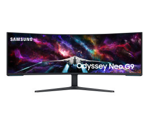Samsung G95NC LED display 144,8 cm (57") 7680 x 2160 pixels Dual UHD Noir, Blanc
