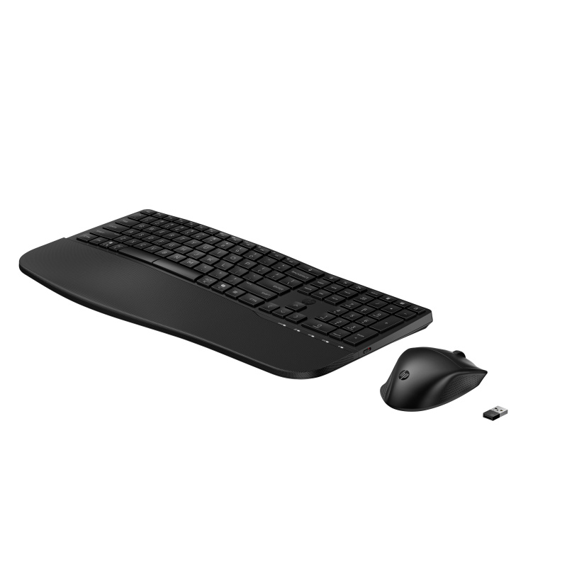 HP STORE 3PL clavier Souris incluse Bureau RF sans fil + Bluetooth Noir