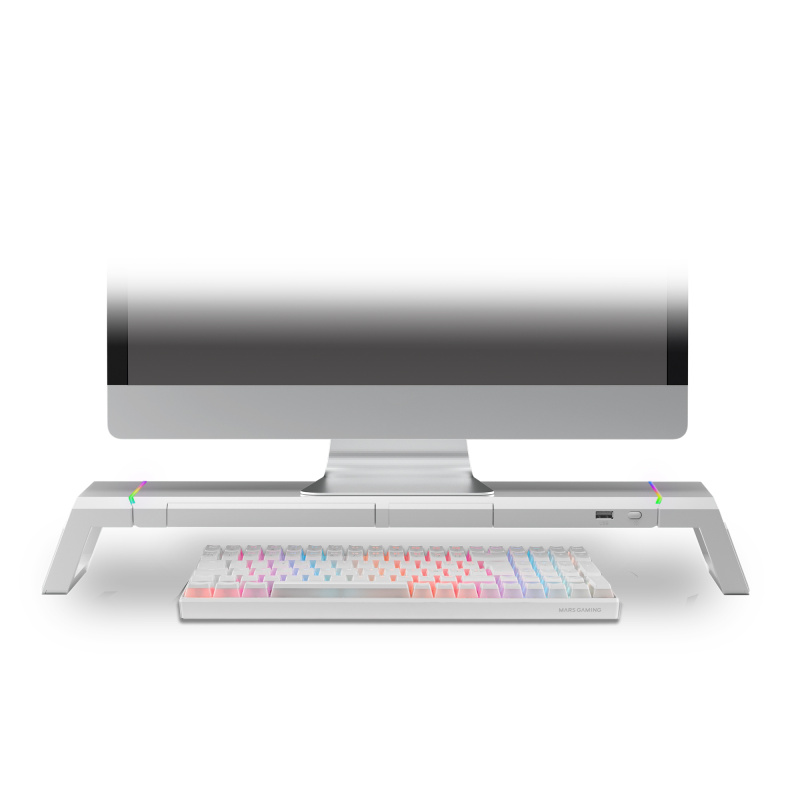 Mars Gaming MGSONEW support d'écran plat pour bureau Blanc