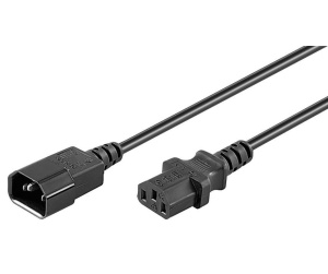 Microconnect PE040620 câble électrique Noir 2 m Coupleur C13 Coupleur C14