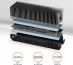 Axagon CLR-M2XT M.2 SSD Passivkühler Aluminium - 2280 M.2 NVMe SSD, Disque électronique Dissipateur thermique/Radiateur Noir, Gris 1 pièce(s)