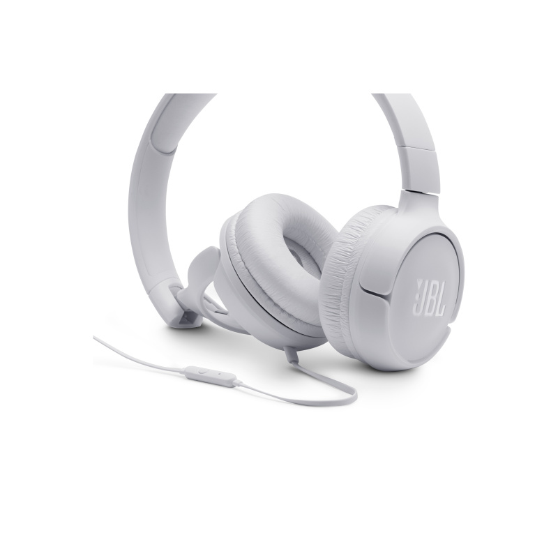 JBL Tune 500 Écouteurs Avec fil Arceau Musique Blanc