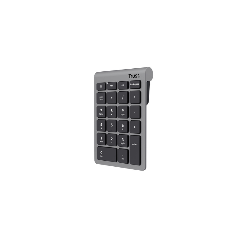 Trust Xalas clavier numérique PC portable/de bureau RF sans fil Argent