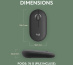 Logitech Pebble 2 M350s souris Voyage Ambidextre RF sans fil + Bluetooth Optique 4000 DPI