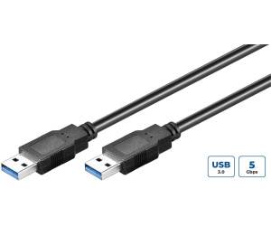 Microconnect USB3.0AA2B câble USB USB 3.2 Gen 1 (3.1 Gen 1) 2 m USB A Noir