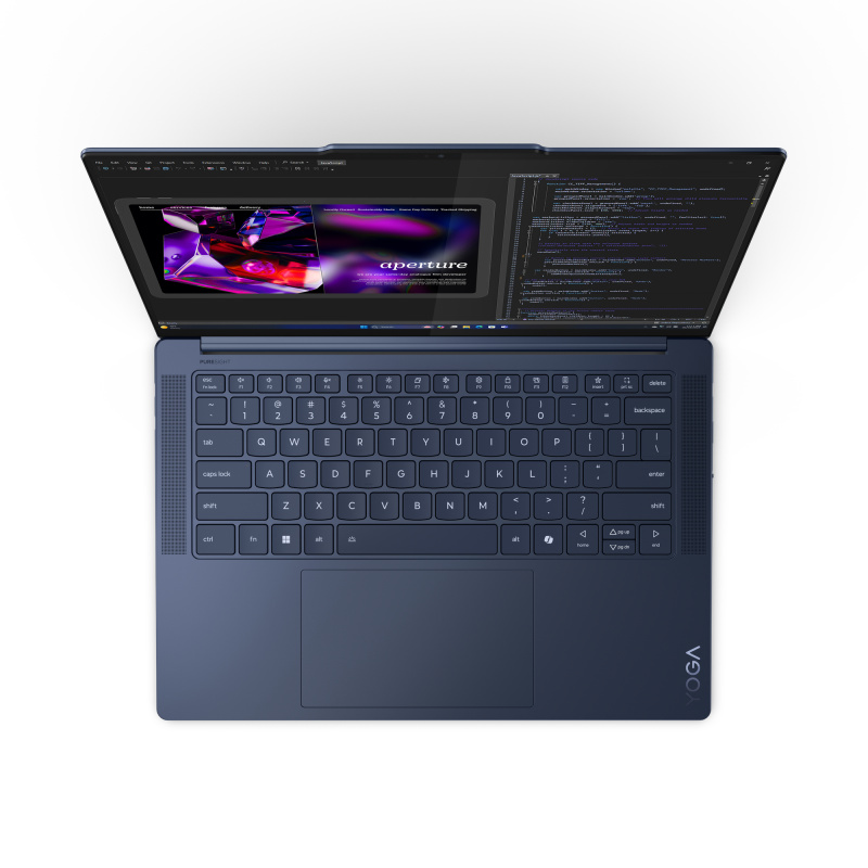 Lenovo Yoga Slim 7 14Q8X9 Copilot+ PC Qualcomm Snapdragon X1E-78-100 Ordinateur portable 36,8 cm (14.5") Écran tactile 3K 16 Go LPDDR5x-SDRAM 512 Go SSD Wi-Fi 7 (802.11be) Windows 11 Home Français Bleu