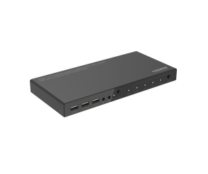 Microconnect MC-HDMIKVM0401-4K commutateur écran, clavier et souris Noir