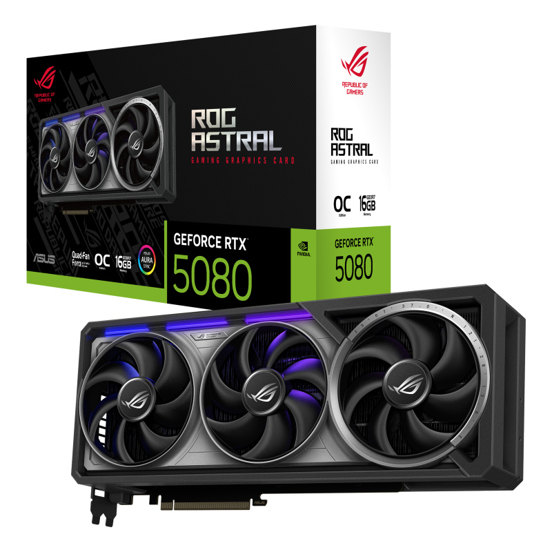 ASUS ROG Astral - -RTX5080-O16G-GAMING NVIDIA GeForce RTX 5080 16 Go GDDR7