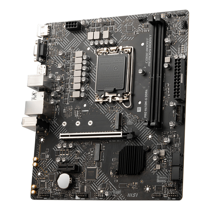 MSI PRO H610M-G DDR4 carte mère Intel H610 LGA 1700 micro ATX