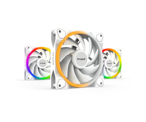 be quiet! Light Wings 120 mm PWM | Ventilateur PC ARGB high-speed White, Pack de 3