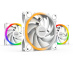 be quiet! Light Wings 120 mm PWM | Ventilateur PC ARGB high-speed White, Pack de 3