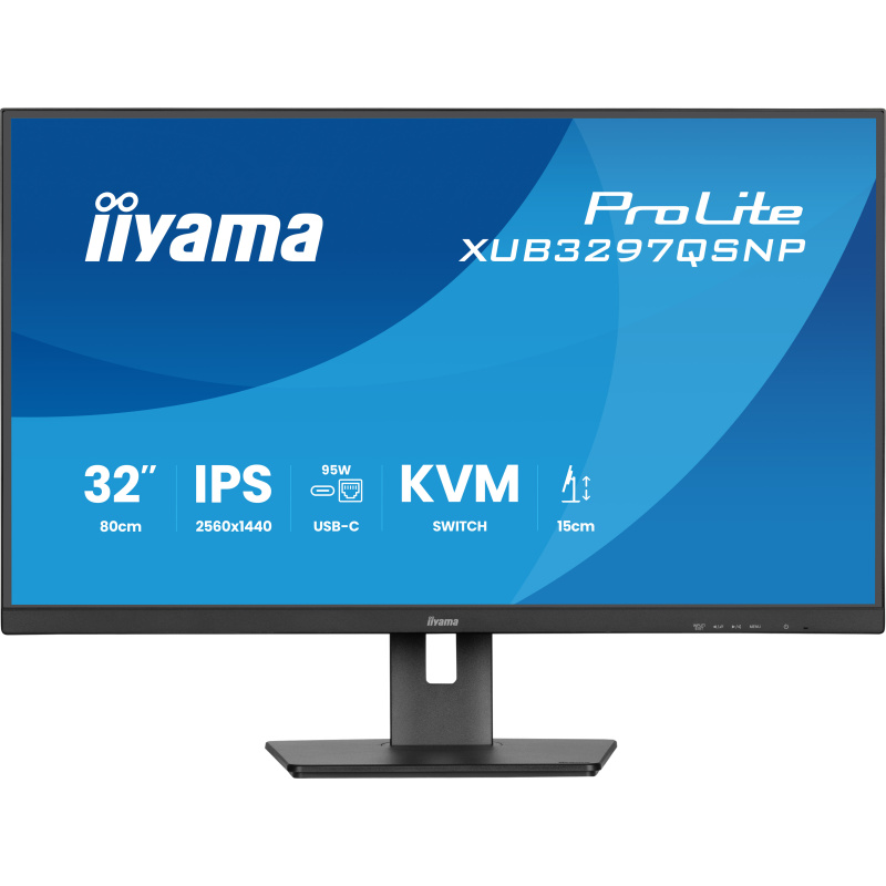 iiyama ProLite XUB3297QSNP-B1 écran plat de PC 81,3 cm (32") 2560 x 1440 pixels Quad HD LED Noir