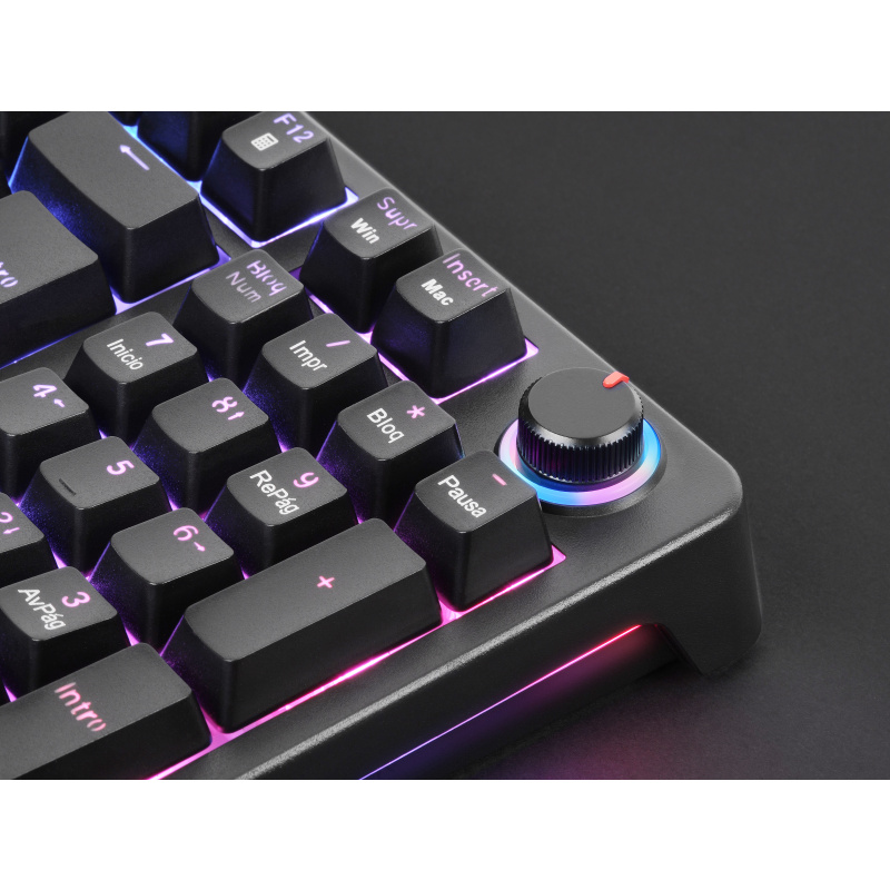 Mars Gaming MKPROYFR clavier USB AZERTY Français Noir